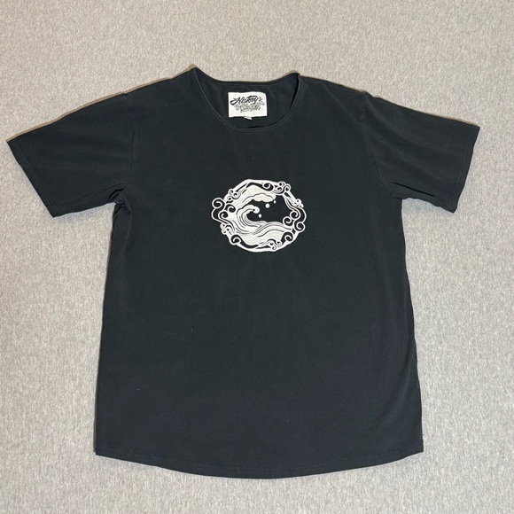 Vintage Y2K Action Wave Graphic Tee S History’s Strongest Surf Skate Streetwear - Picture 2 of 7